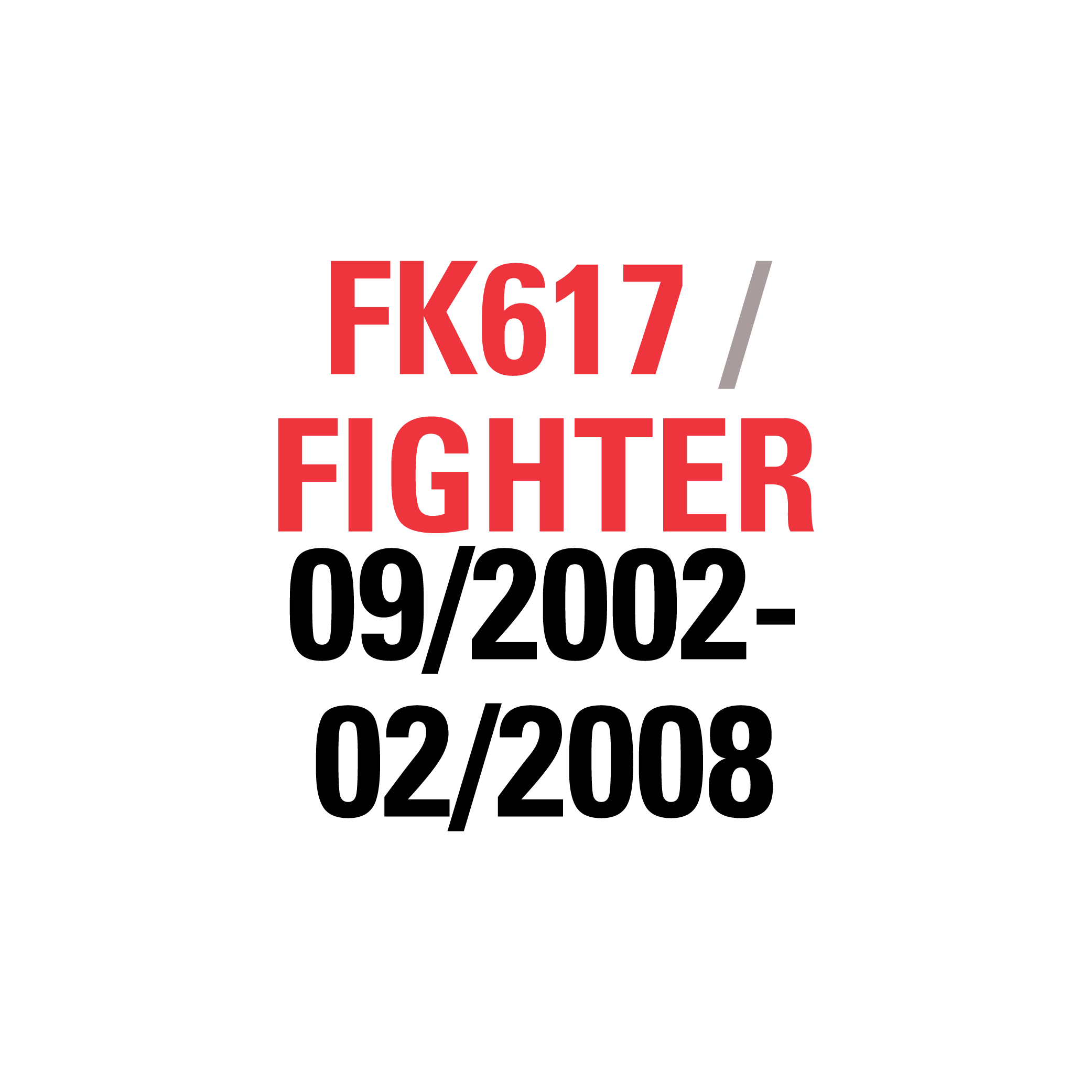 FK617 FIGHTER 09/2002-02/2008
